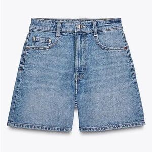 Zara Light Blue Denim Jean Shorts